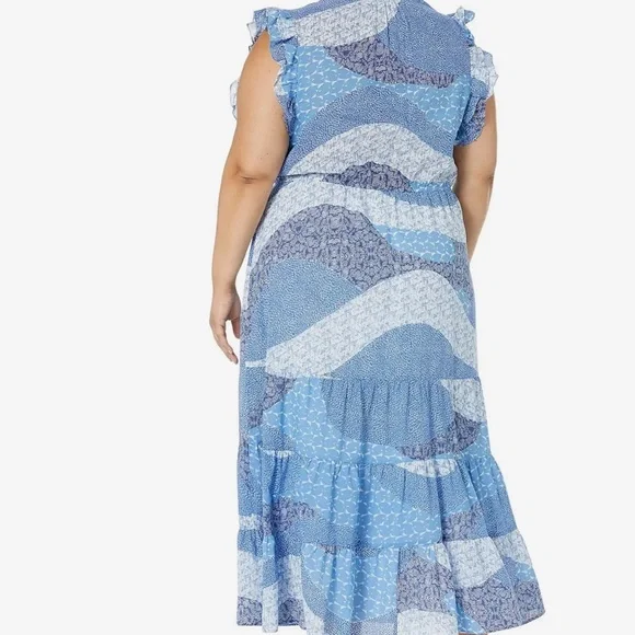 BB Dakota by Steve Madden Cotton Heatwave Midi Dress Plus Size 1X - Picture 4 of 8